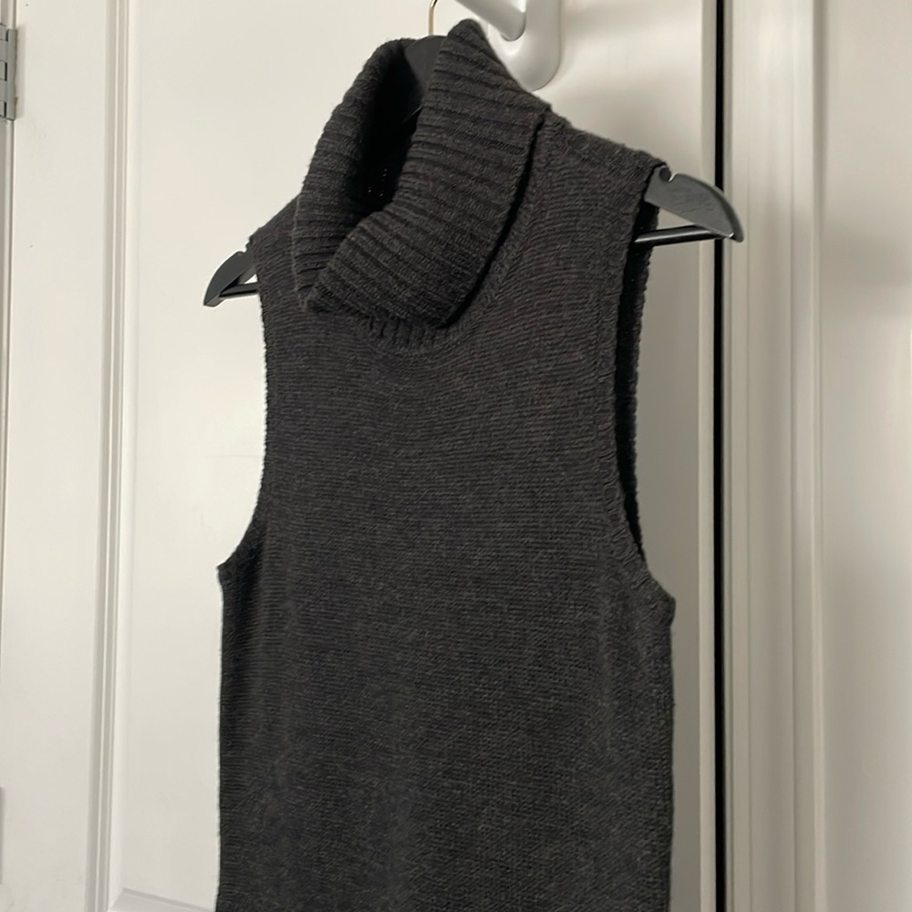 Lauren Ralph Lauren Maxi Dress Ribbed Turtle Neck Fitted Design Size M All Wool - Picture 4 of 16